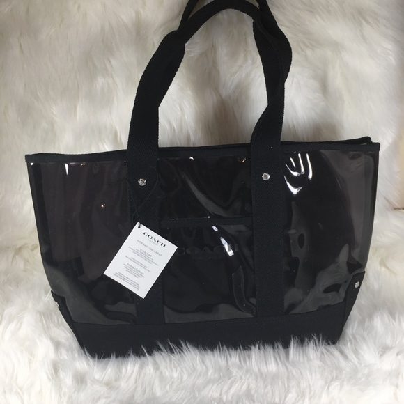coach transparent bag